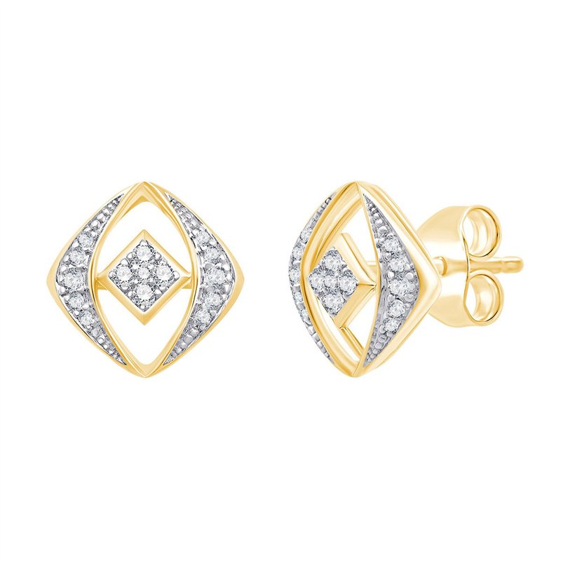 Boucles d'oreilles diamant en or 18 carats