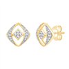 Boucles d'oreilles diamant en or 18 carats