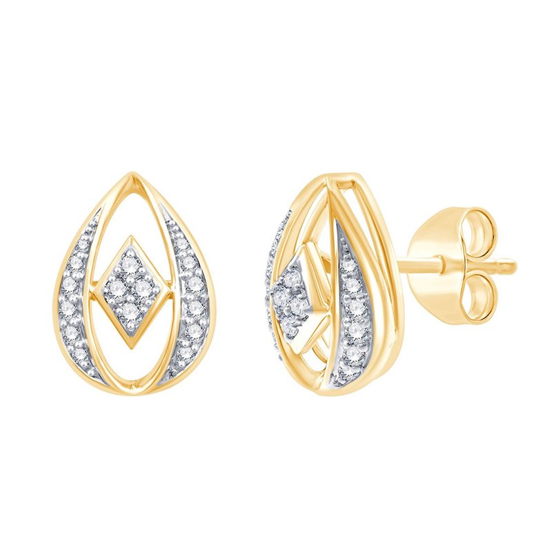 Boucles d'oreilles diamant en or 18 carats