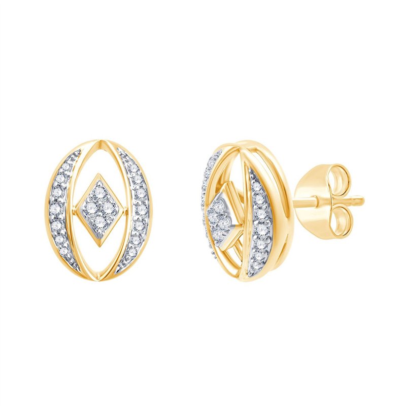 Boucles d'oreilles diamant en or 18 carats