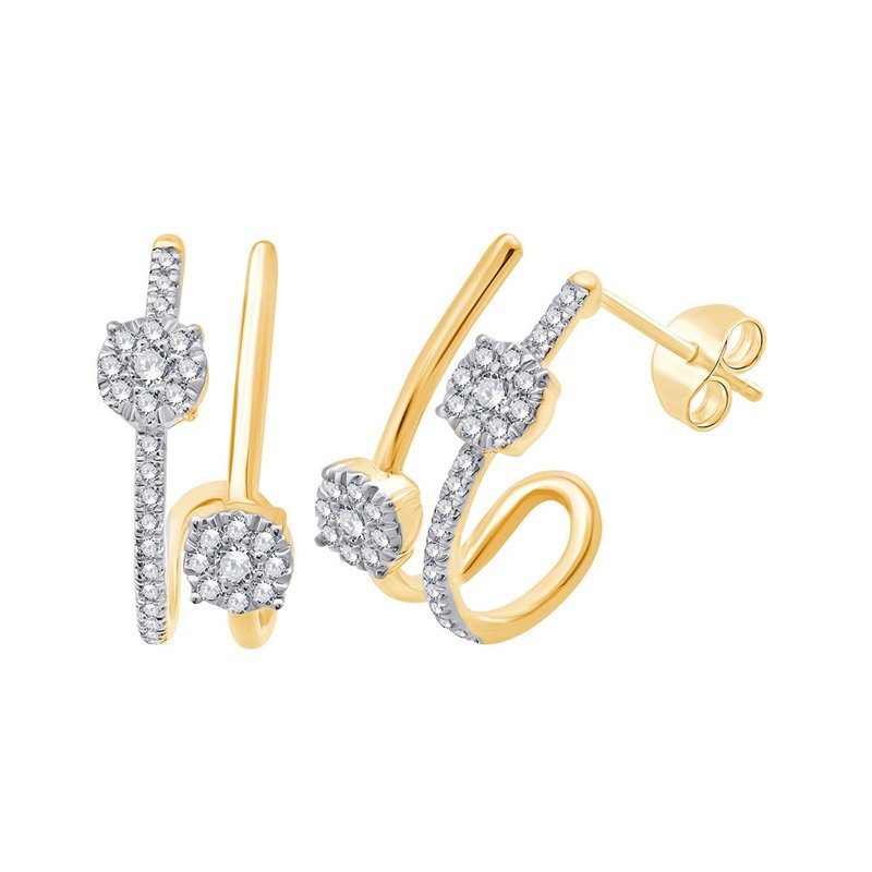 Boucles d'oreilles diamant en or 18 carats