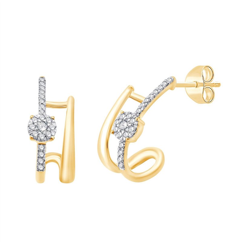 Boucles d'oreilles diamant en or 18 carats