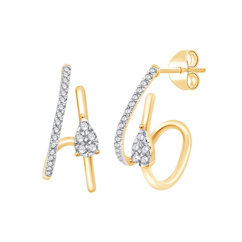 Boucles d'oreilles diamant en or 18 carats