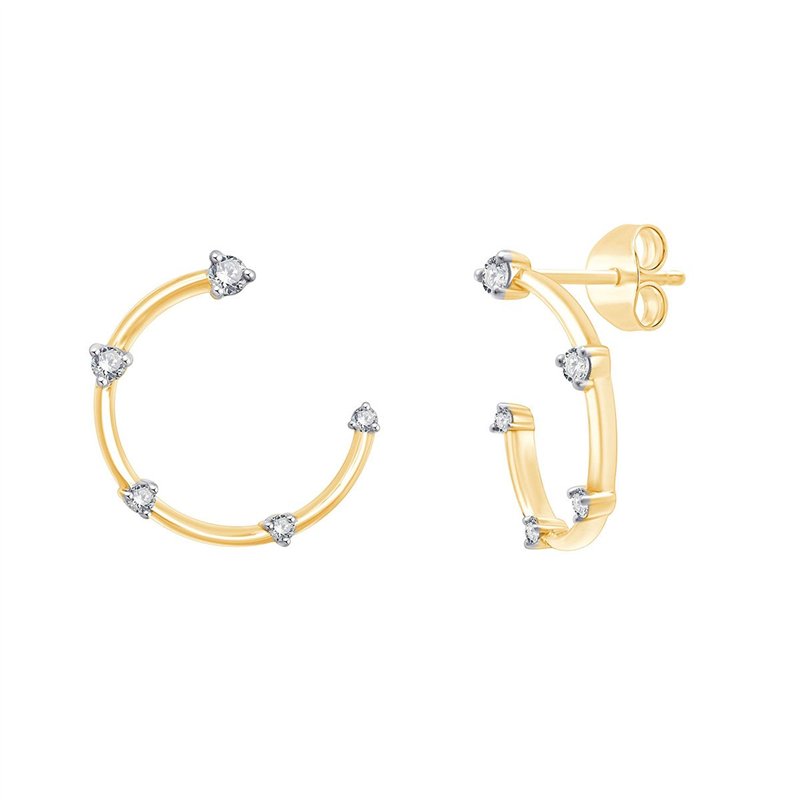 Boucles d'oreilles diamant en or 18 carats