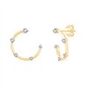 Boucles d'oreilles diamant en or 18 carats