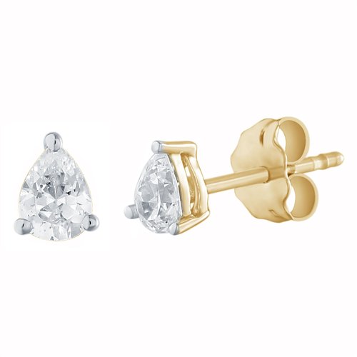 BOUCLES D'OREILLES ISMA TAILLE POIRE 0.20 CT