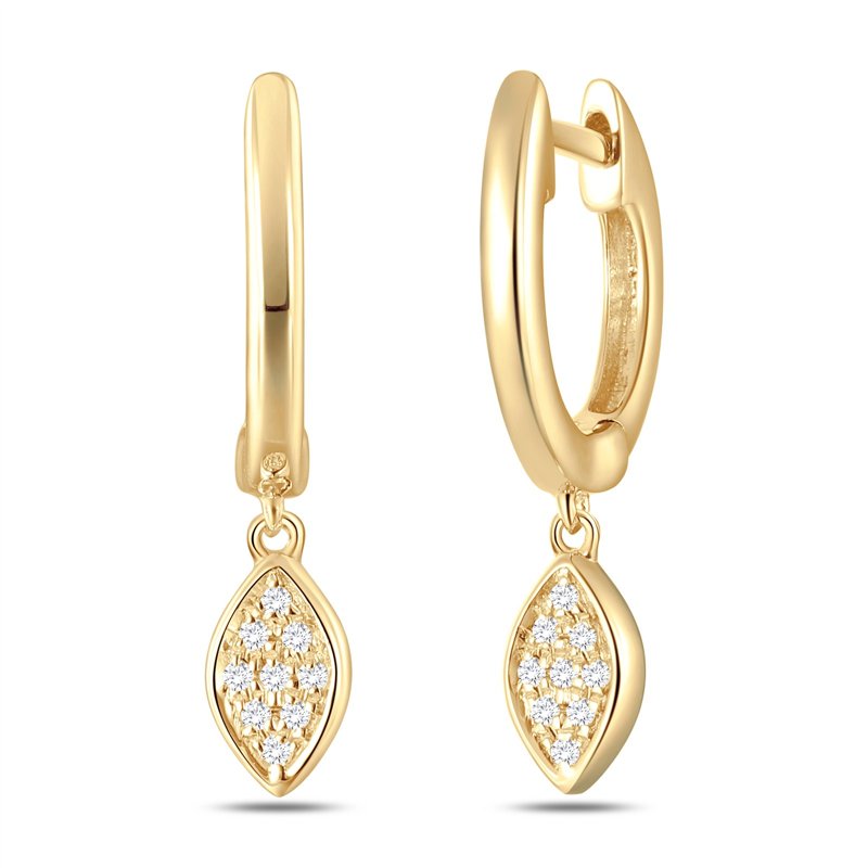 Boucles d'oreilles toi et moi diamant en or 18 carats