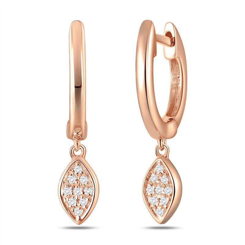 Boucles d'oreilles toi et moi diamant en or 18 carats
