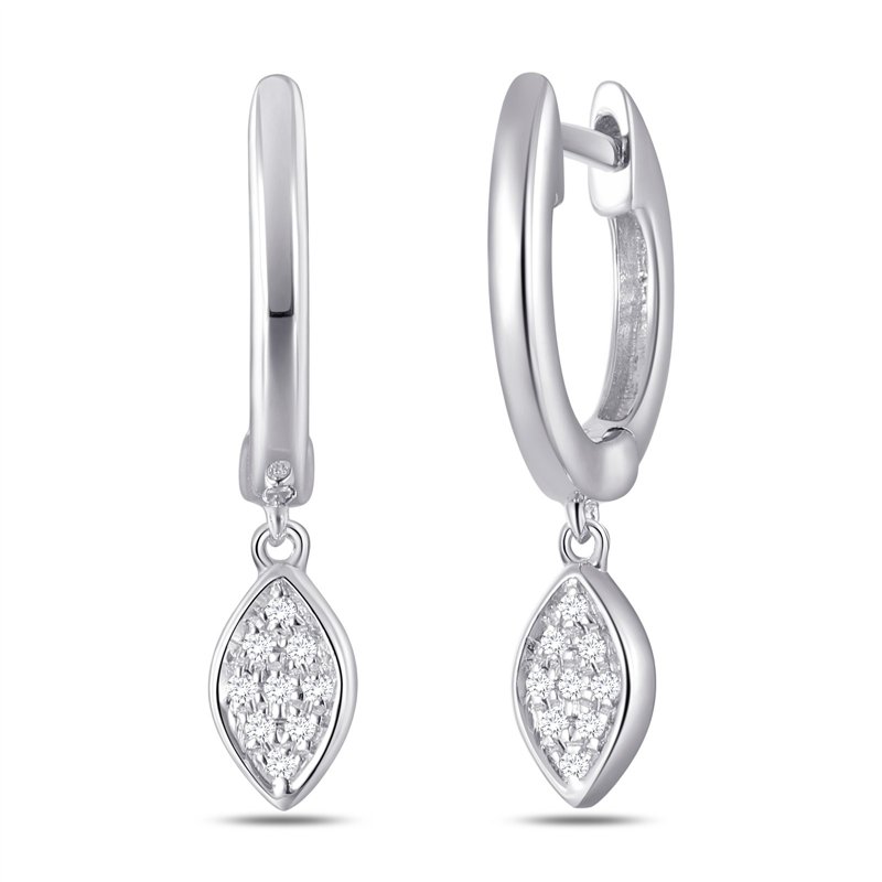 Boucles d'oreilles toi et moi diamant en or 18 carats