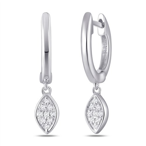 Boucles d'oreilles toi et moi diamant en or 18 carats
