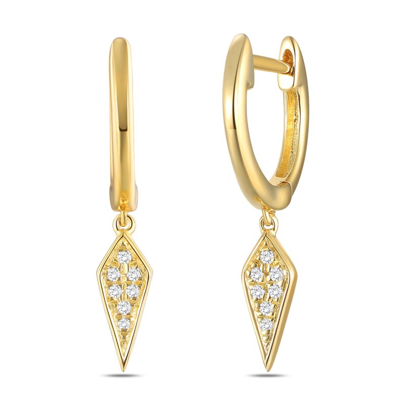 Boucles d'oreilles toi et moi diamant en or 18 carats