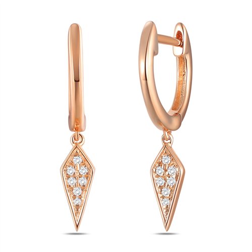 Boucles d'oreilles toi et moi diamant en or 18 carats