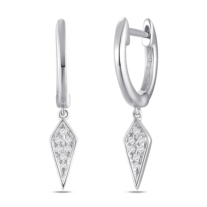 Boucles d'oreilles toi et moi diamant en or 18 carats