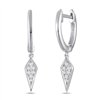 Boucles d'oreilles toi et moi diamant en or 18 carats