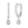 Boucles d'oreilles toi et moi diamant en or 18 carats