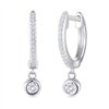 Boucles d'oreilles toi et moi diamant en or 18 carats