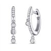 Boucles d'oreilles toi et moi diamant en or 18 carats