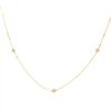 Collier serti clos diamant en or 18 carats