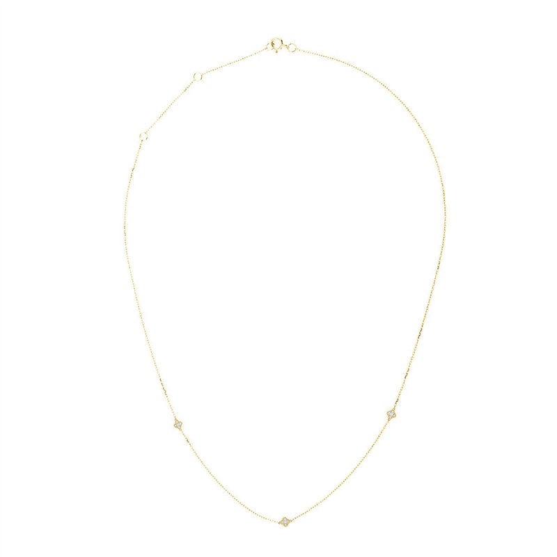 Collier serti clos diamant en or 18 carats