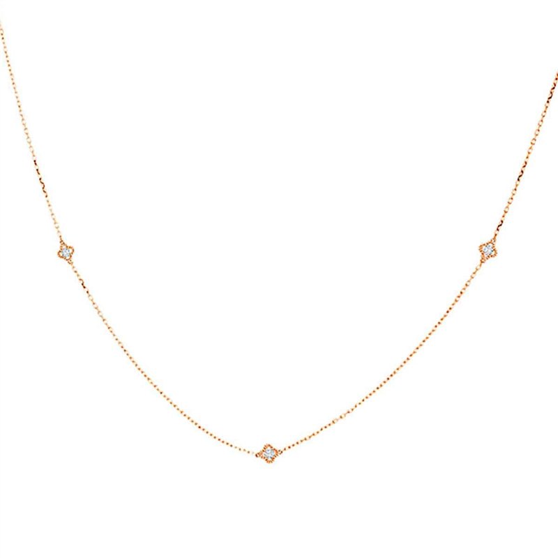 Collier serti clos diamant en or 18 carats