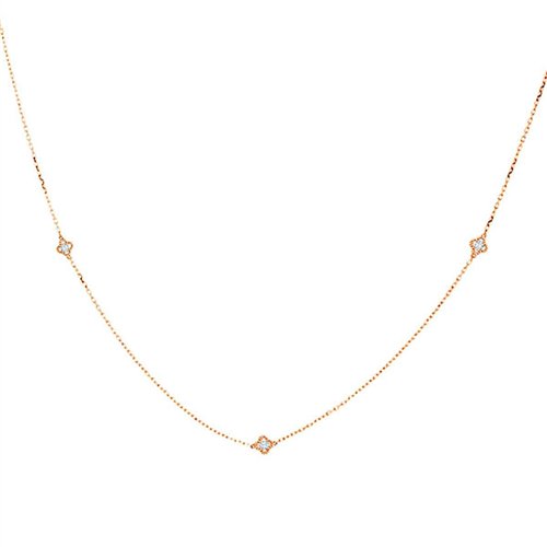 Collier serti clos diamant en or 18 carats