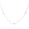 Collier serti clos diamant en or 18 carats