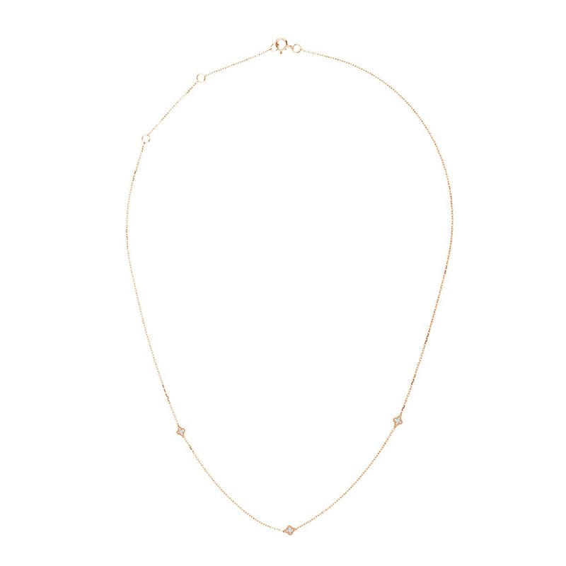 Collier serti clos diamant en or 18 carats