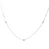 Collier serti clos diamant en or 18 carats
