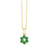 Collier émeraude et diamant en or 18 carats