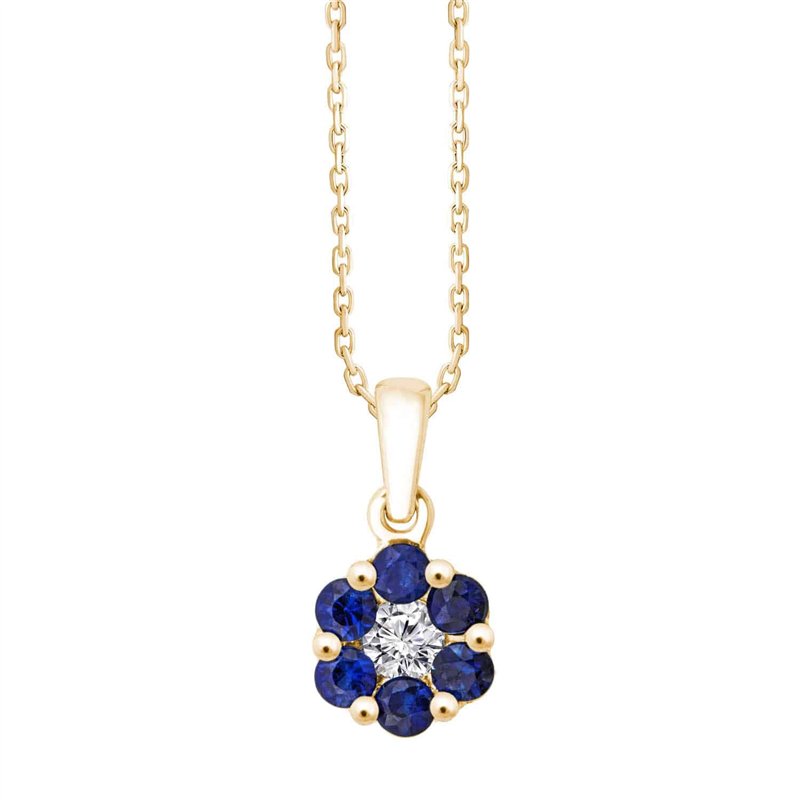 COLLIER IRIS SAPHIRS ET DIAMANTS