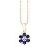 COLLIER IRIS SAPHIRS ET DIAMANTS