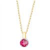 Collier rubis et diamant en or 18 carats