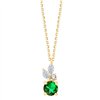 Collier émeraude et diamant en or 18 carats