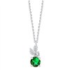 Collier émeraude et diamant en or 18 carats