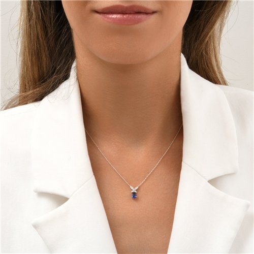 COLLIER ARIA SAPHIR ET DIAMANT
