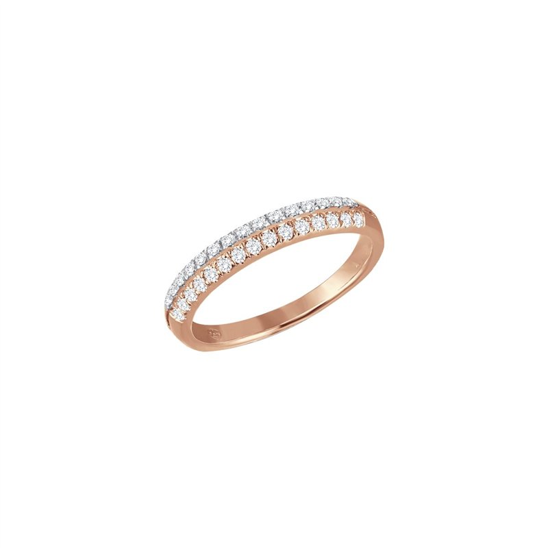 Bague trilogie diamant en or 18 carats