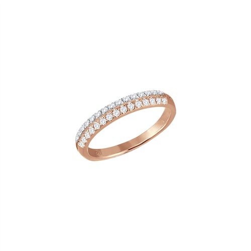 18-carat gold trilogy diamond ring