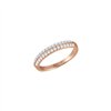 Bague trilogie diamant en or 18 carats