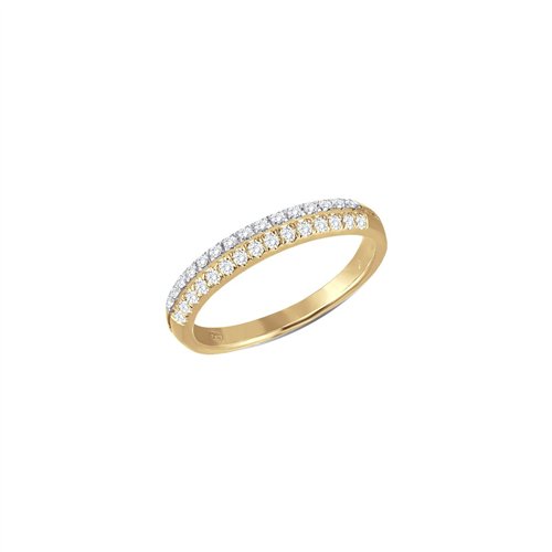 Bague trilogie diamant en or 18 carats