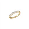 Bague trilogie diamant en or 18 carats