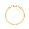 Demi Alliance serti clos diamant en or 18 carats