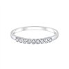 Demi Alliance serti clos diamant en or 18 carats