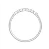 Demi Alliance serti clos diamant en or 18 carats