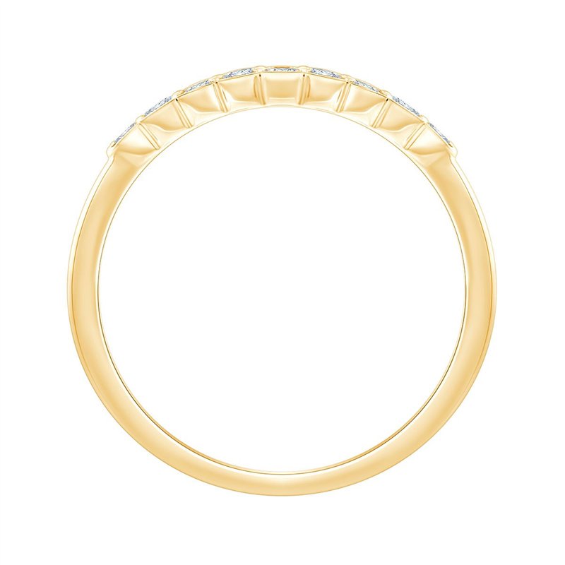 Alliance serti clos diamant en or 18 carats