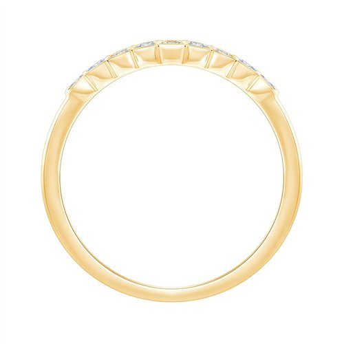 Alliance serti clos diamant en or 18 carats