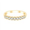 Demi Alliance diamant en or 18 carats