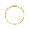 Demi Alliance diamant en or 18 carats