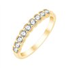 Demi Alliance diamant en or 18 carats