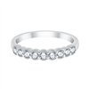 Demi Alliance diamant en or 18 carats