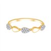 Bague toi et moi diamant en or 18 carats